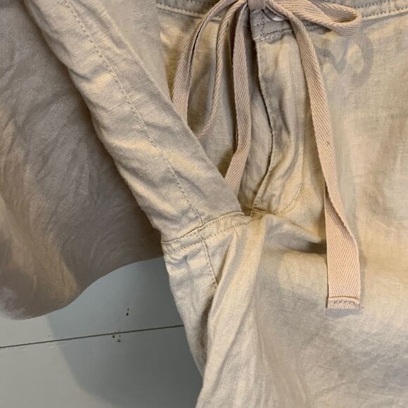 Jones & Co 100% linen drawstring Bermuda style shorts size 6 - Picture 5 of 8